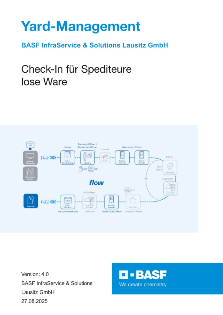 Check-In für Spediteure lose Ware Check-In für Spediteure lose Ware