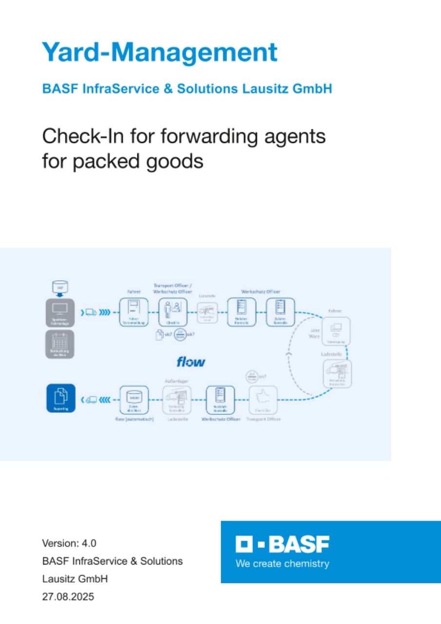 Check-In for forwarding agents
for packed goods Check-In for forwarding agents
for packed goods